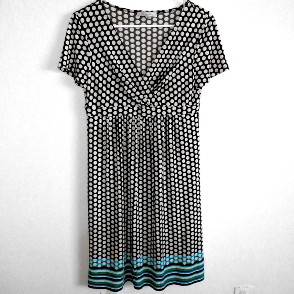 G.H. Bass & Co Black White Polka Dot Dress